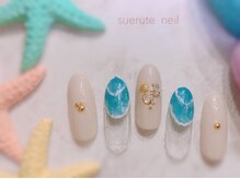 スエルテ ネイルサロン 北千住店/夏のリゾートネイル ¥8000