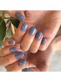 ロジータネイル(Rosita nail)&nbsp;絶妙なくすみブルーのワンカラー♪