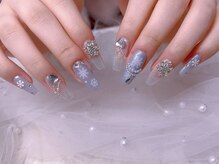スノーネイルサロン 新宿店(Snow nail salon)/冬雪の結晶パールチャーム