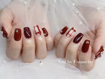 フィナンシェ(Financier)/チェックネイル