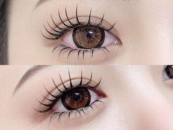 ルミエール 京橋店(Lumiere)の写真/【上下マツエク(フラットラッシュ上130本/下30本)¥7900】中顔面短縮&縦幅UPで面長解消や小顔効果も◎