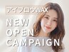 【OPEN記念】アイブロウWAX(間引,カット,メイク付)+骨格診断¥4480