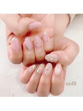 アンフィルルーム(unfil room)/ぷっくりフラワーネイル
