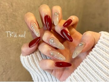 トゥルー ネイル アンド アイ 本厚木店(TRU)の写真/【スカルプシンプルコース¥12490/スカルプやり放題¥15490ケア込】フォルムが可愛い韓国ネイルも人気♪