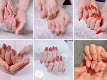 ボヌール 麻布十番店(Bonheur)の写真/ニュアンス系が得意なサロン♪シンプルデザインで美フォルムがお好きな方に★フィルイン施術も可能です◎