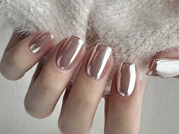 Best Nail 銀座店【ワンホンネイル・スカルプ・パラジェル・上品ジェルネイル】/ミラー/オーロラワンカラー