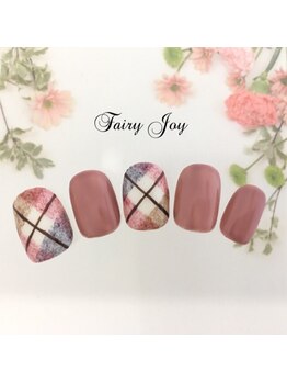 フェアリー ジョイ(Fairy Joy)/あったかファーチェックネイル