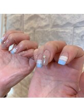 カイノ なんばタワー店(KAINO)/★ボーダーネイル¥7700