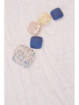 ラルネイル 大宮(Lull. nail)/＊秋色＊ツイード＊