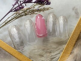 キラキラグラデに