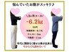 【3ヶ月で-9～12kg痩せたい方限定】カウンセリング+美容整体 60分 ¥5980