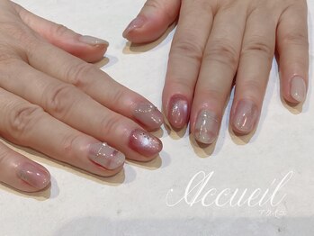 アクイユ 銀座店(ACCUEIL)/チェックネイル
