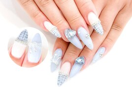 長さ出しジェル☆ツイード