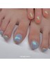 【FOOT】ミラーネイル/ワンカラー(60分/¥7,500)