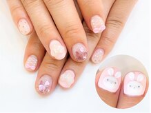 ネイルコレクション ピンク(Nail Collection Pink)/ジェル定額￥9990★３Ｄうさぎ