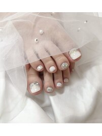 ワンカラーフットネイル