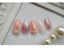 【チークネイル×桜アート】
