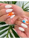 夏ネイル！水滴アート！