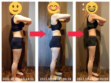 美容整体院元 光の森店/ダイエット3ヵ月　before&after