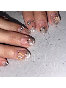 ジゼルネイル(Gisele Nail)/チーク×マグネット純欲ネイル