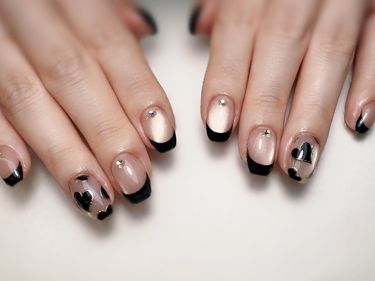 【No.047】バレンタインネイル♡リボン♡くま♡ハート♡チョコレート No.047】バレンタインネイル♡リボン♡くま♡ハート♡チョコレート No