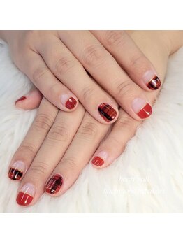 はあとねいる 八戸日計店/甘かわチェックネイル