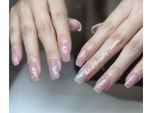 アモールビューティー 新宿店(Amor Beauty)/チップ長さだしワンカラーネイル