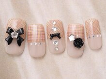 アイネイルズ 天神今泉店(I-nails)/チェックフレンチリボン