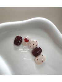 ドット+ハートデザイン