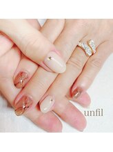 アンフィルルーム(unfil room)/大理石ネイル♪