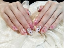 ダイアネイルサロン(DI'Aネイルサロン)/チークネイル+3Dパーツ