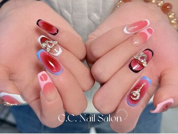 シーシーネイルサロン 池袋(C.C.Nail salon)/漫画ネイル/ワンホンネイル