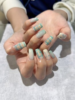 コウメ(KOUME)/チェックネイル