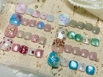 アールイー(Re:)の写真/定額のサンプルは20種以上!!春に向けて足元を綺麗に★【フット定額¥5580】様々なジャンルのデザインあり◎