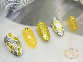 ラスターネイル(Luster nail)/夏のフラワーネイル