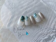 オリビアブルー(Olivia Blue)/インクネイル