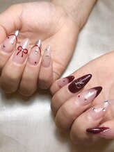 ナナズネイル 西小倉店(NANA's Nail)/リボンネイル