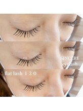 シンシア アイラッシュ(sincere eyelash)/フラットラッシュ１２０本！