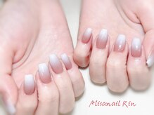 アリサネイル(ALISA NAIL)/秋のホワイトグラデーション