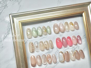 グランティア トータルビューティー(grantier total beauty)の写真/【初回オフ無料★定額デザイン¥6990/2時間やり放題(持込OK)¥9050】トレンドのワンホンや韓国ネイルも♪