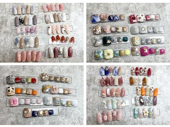 フフネイル(fufu nail)の写真/『毎月通える定額ネイル☆』クリスマスシーズンの旅行やイベントにも写真映えする上品なデザインが人気♪