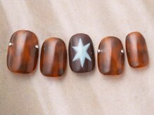 アイネイルズ 天神今泉店(I-nails)/べっ甲星スタッズ秋冬