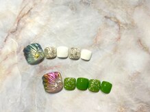 ブリオン 六本松店(Bullion)/ミラーマーメイドネイル　フット