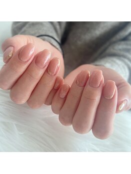 シンプルオレンジベージュ