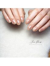 フーフロー(Fooflow)/ミラーラメのシンプルネイル♪