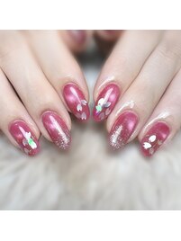 桜ホログラムネイル