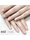 エストラッシュアンドネイル 銀座店(est lash&nail)の写真/映えるネイルを提案*【シンプルデザインネイル¥7300】シンプルデザインにワンポイントでキラキラパーツを♪