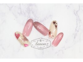 定額【テーマ:ハートネイル】1