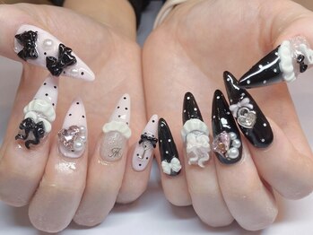 ベティネイル アイラッシュ(Betty Nail)/ドットフリルネイル♪ ジェル