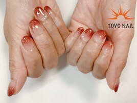 金箔ジェルグラデーション